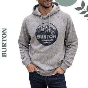 Burton Durable Goods Hoodie Men’s XL Grey Pullover